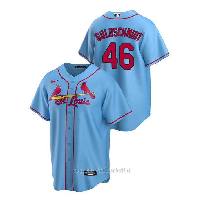 Maglia Baseball Uomo St. Louis Cardinals Paul Goldschmidt Replica Alternato Blu